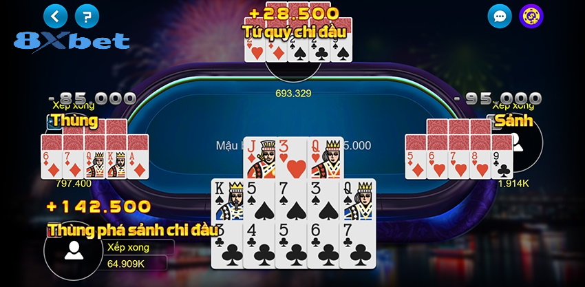 Luật chơi mậu binh 8xbet đơn giản dễ hiểu dễ làm quen cho người mới